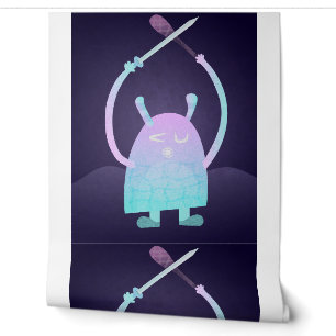 Papier Peint Personnage de monstre pour enfants adorable