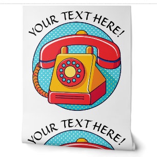 Papier Peint Personnaliser la publicité téléphonique Vintage Re