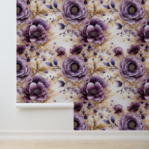 Papier Peint Pétale Violet Sérénité Peel Et Bâton