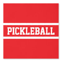 PICKLEBALL Sportif Gras Rouge brillant Blanc rayur