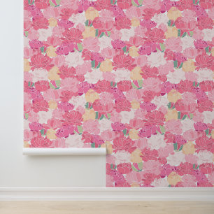 Papier Peint Pies roses brillantes
