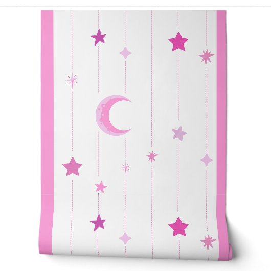 Papier Peint Pink Night Sky Wallpaper (Déroulement)