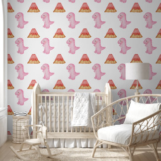 Papier Peint Pink Princess Dinosaur