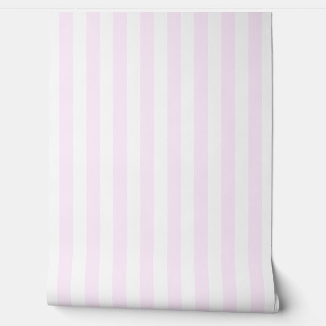 Papier Peint Pink Striped Wallpaper (Déroulement)