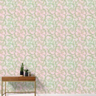 Papier Peint Pink Vine Floral Wallpaper