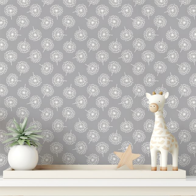 Papier Peint Pissenlit gris (Créateur téléchargé)