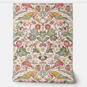 Papier Peint PixDezines William Morris Rose Voleur de Fraises