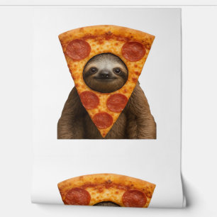 Papier Peint Pizza de paresse drôle étrange blague mème mignon