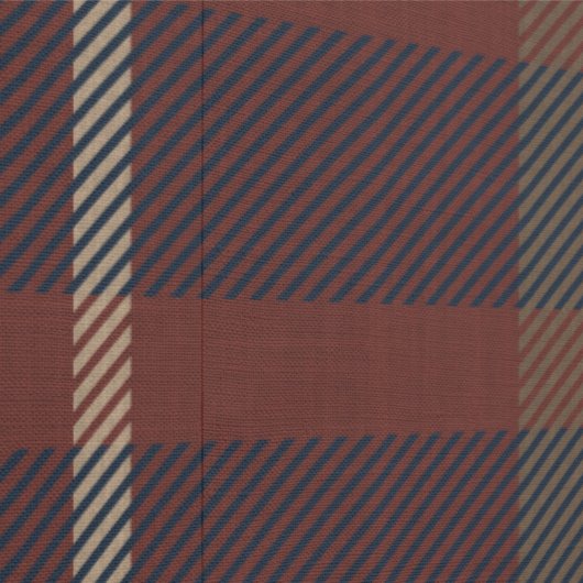 Papier Peint Plaid au Ruby Red and Navy Blue (Couture)