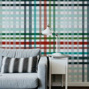 Papier Peint Plaid de Noël coloré
