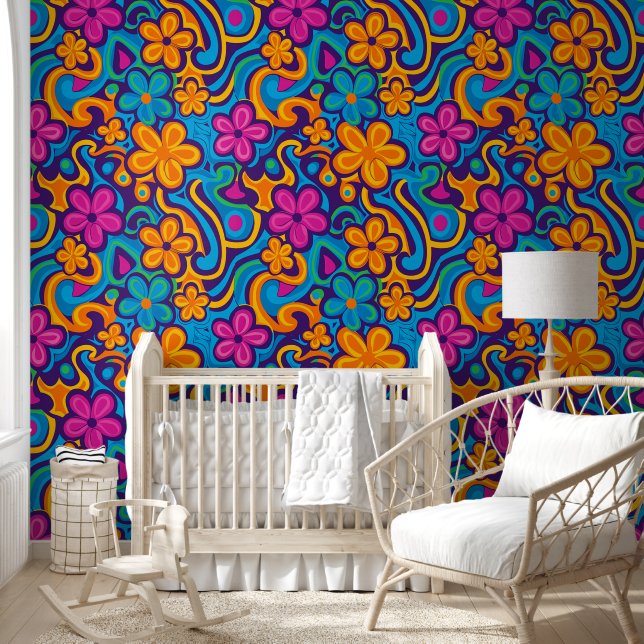 Papier Peint Plaisir Floral Whirlwind (Enfants)