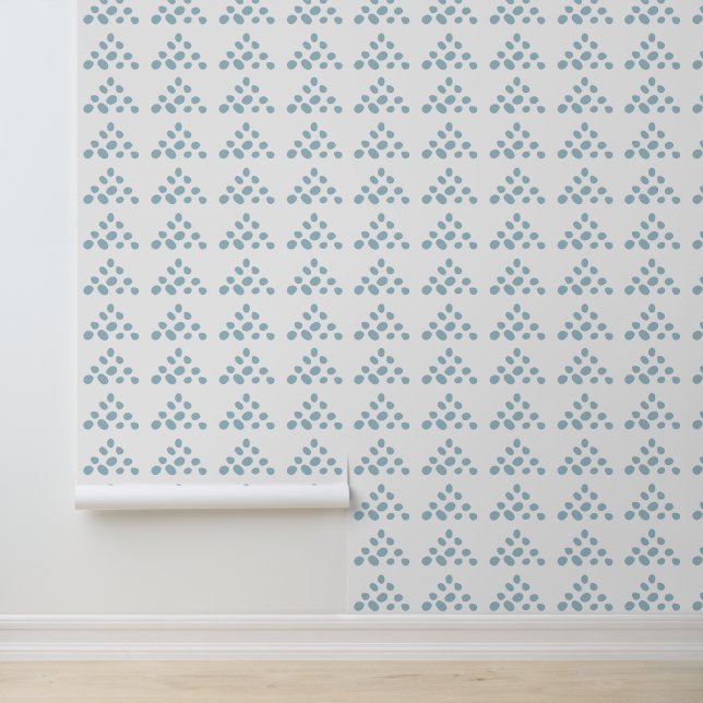 Papier Peint Points bleus clairs simples en Motif triangle (Application)
