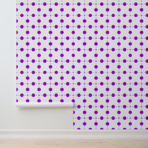 Papier Peint Pois violets, Motif à points Polka, points, pointi