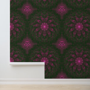 Papier Peint Polka Dot Bloom – Art botanique fractal