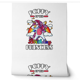 Papier Peint Poppy De La Licorne Arc-En-Ciel De La Princesse D'