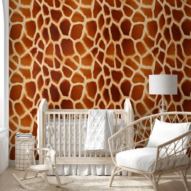 Papier Peint Poster de animal de girafe Brown (Enfants)