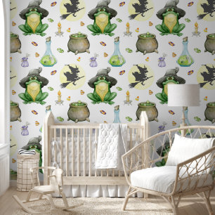 Papier Peint Potion de sorcière de grenouille mignonne Cauldron