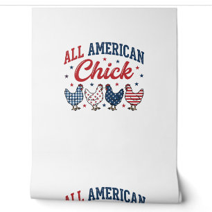 Papier Peint Poulet patriotique tout américain Design de t-shir