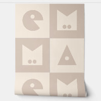 Papier peint pour bébé à quatre lettres nom de béb