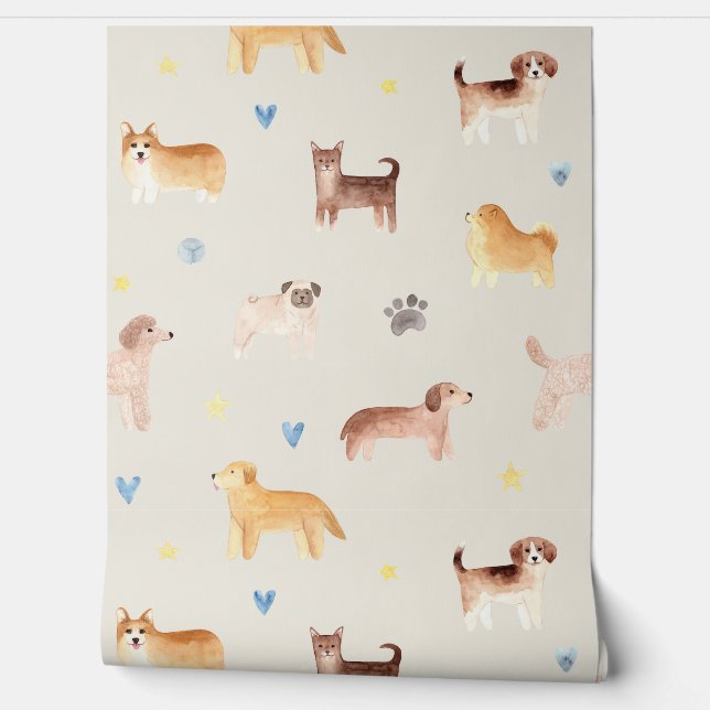 Papier Peint Pour l'amour des chiens (Déroulement)