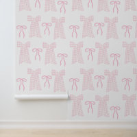 Preppy Pink Bows Coquette Pink Nursery