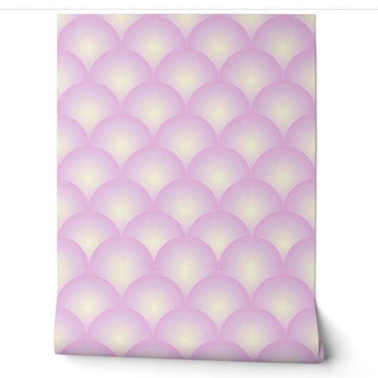 Papier peint Purple Bubble Scallops (Déroulement)
