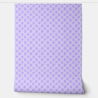 Papier Peint Purple Floral Wallpaper