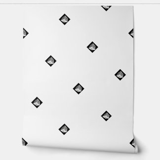 Papier Peint Pyramid Cube Repeat White