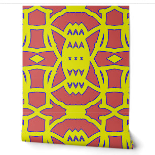 Papier peint "Ratti_Creative_Arts" rouge et jaune