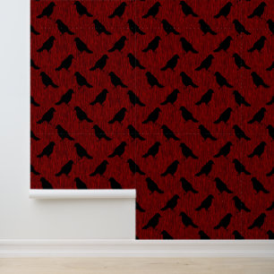 Papier Peint Ravages sur rouge