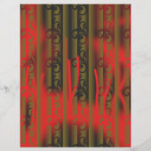 papier peint rayé blanc et marron avec motif (Dos)