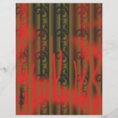 papier peint rayé blanc et marron avec motif (Devant)
