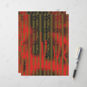 papier peint rayé blanc et marron avec motif