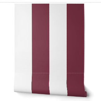 Papier Peint Rayure de cabane surdimensionnée Bourgogne