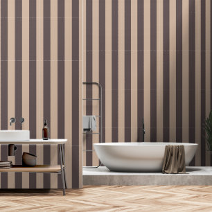 Papier Peint Rayures brun clair et foncé