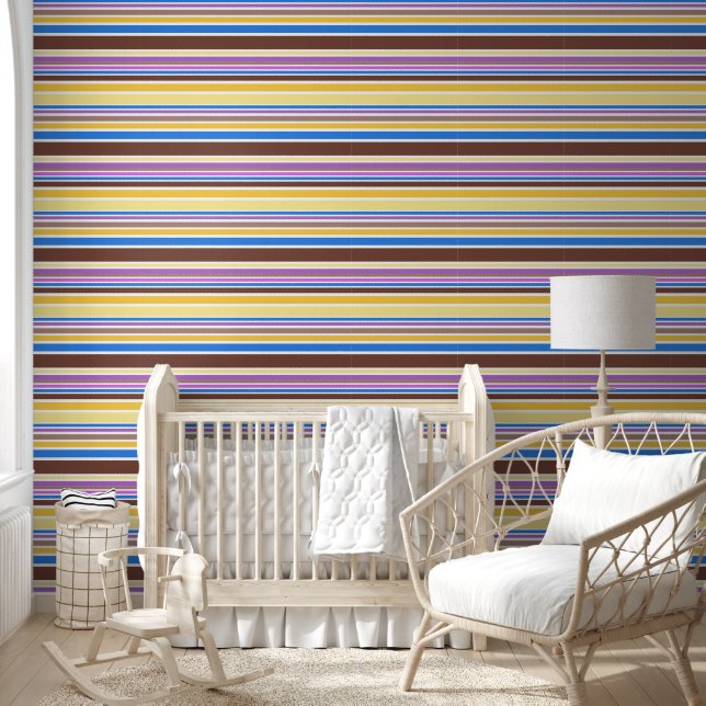 Papier Peint Rayures et Lignes Colorées 6 (Enfants)