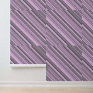 Papier Peint Rayures Gris Violet