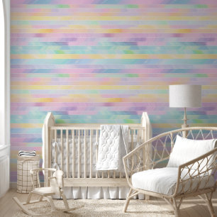 Papier Peint Rayures pastel abstraites