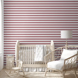 Papier Peint Rayures Rose Poussiéreux Moderne