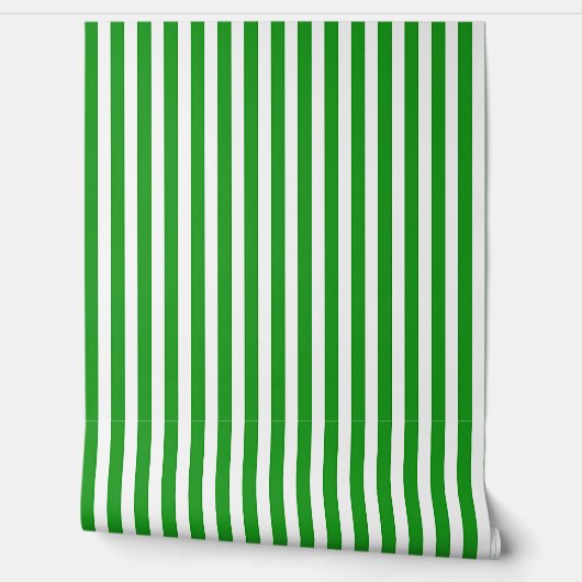 Papier Peint Rayures vertes (Déroulement)