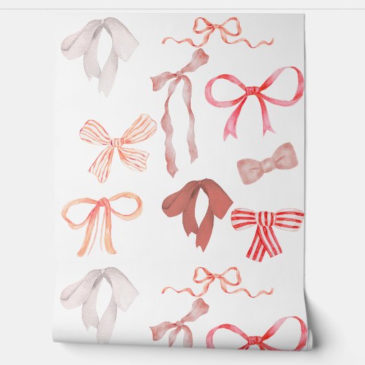 Papier peint Red Bows (Déroulement)