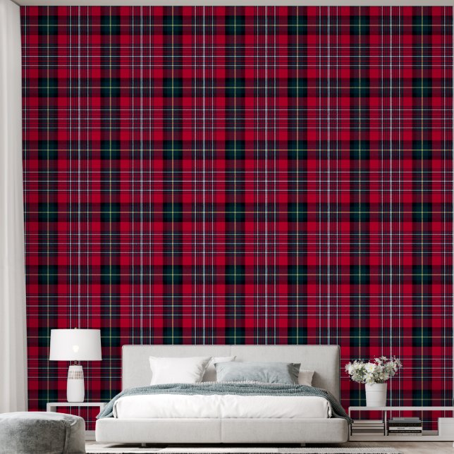 Papier Peint Red Tartan (Chambre à coucher)