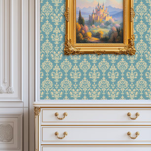 Papier Peint Regal Blue Damask Princesscore