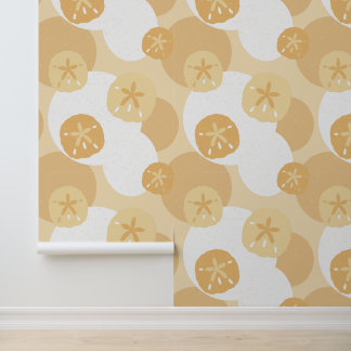 Papier Peint Relaxant Sand Dollar Beach House Motif