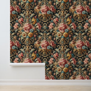 Papier Peint Requiem pour Arcana - Design floral gothique