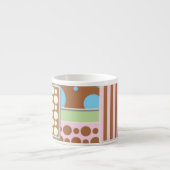 Papier peint Retro Patchwork Espresso Mug (Devant)