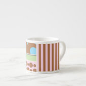 Papier peint Retro Patchwork Espresso Mug (Devant droit)