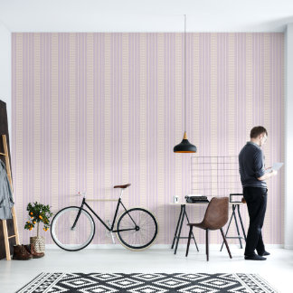 Papier Peint Retro vintage striped pattern wallpaper.