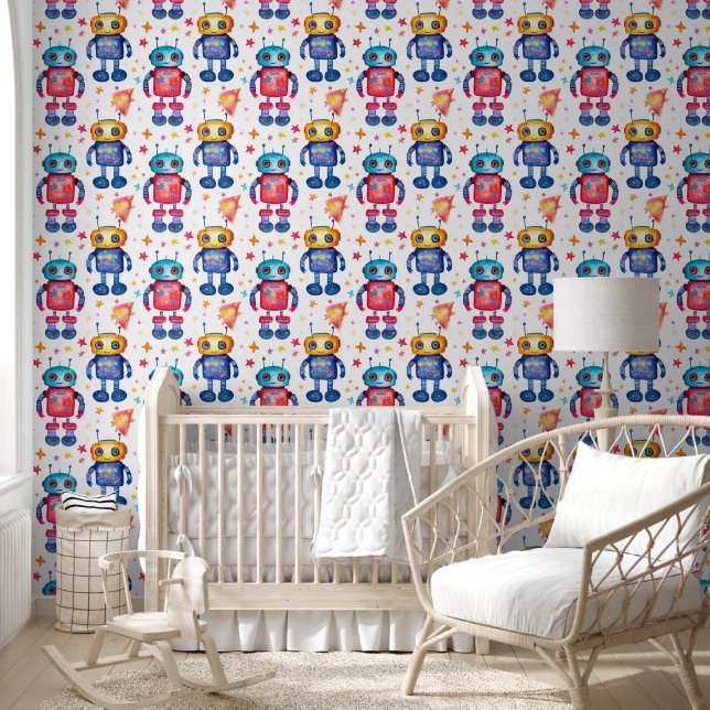 Papier Peint Robots de jouets mignons (Enfants)
