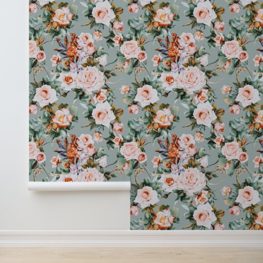 Papier Peint Romantic Blossom Haven (Application)